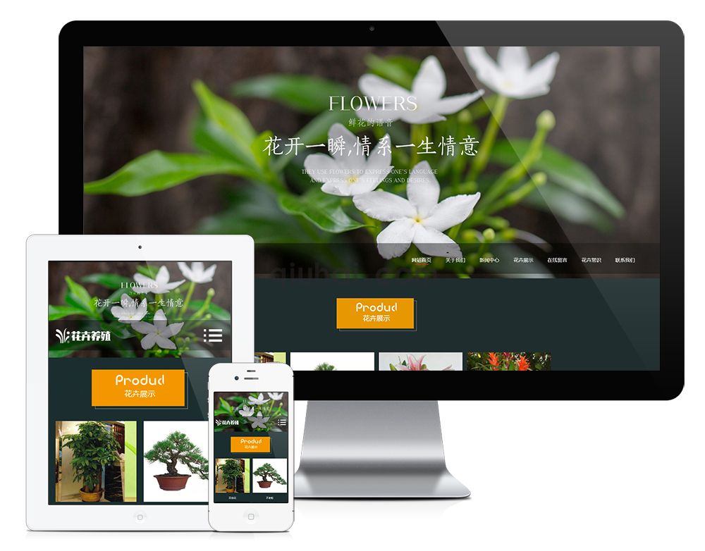 易优响应式绿植种植花卉类网站模板【编号6862】(图1) 易优响应式绿植种植花卉类网站模板【编号6862】(图1)