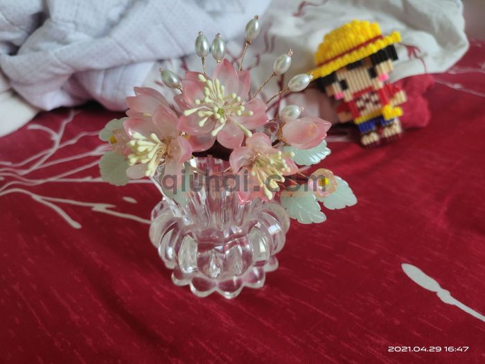 汉服古风发簪头饰品民族风格仙女古装发饰琉璃簪花流行头测发带(图3)