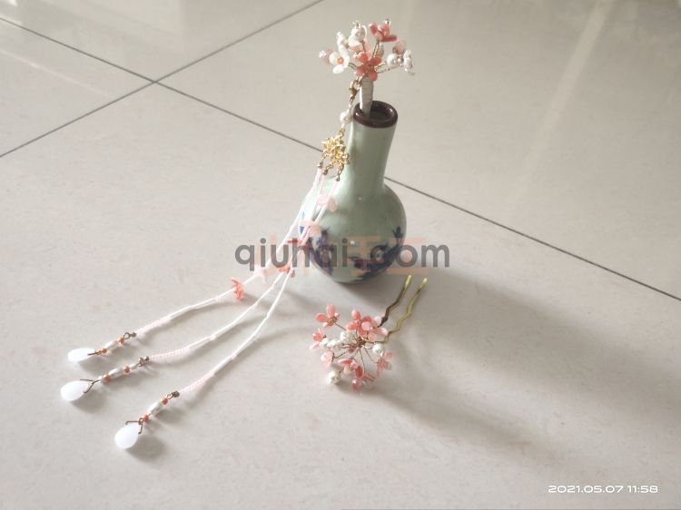 古装头饰汉服搭配发簪发夹发饰精品女神饰品民族风格侧夹发箍琉璃(1)